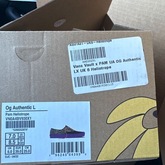 VANS VAULT X PAM UA OG AUTHENTIC LX HELIOTROPE - Picture 5 of 7